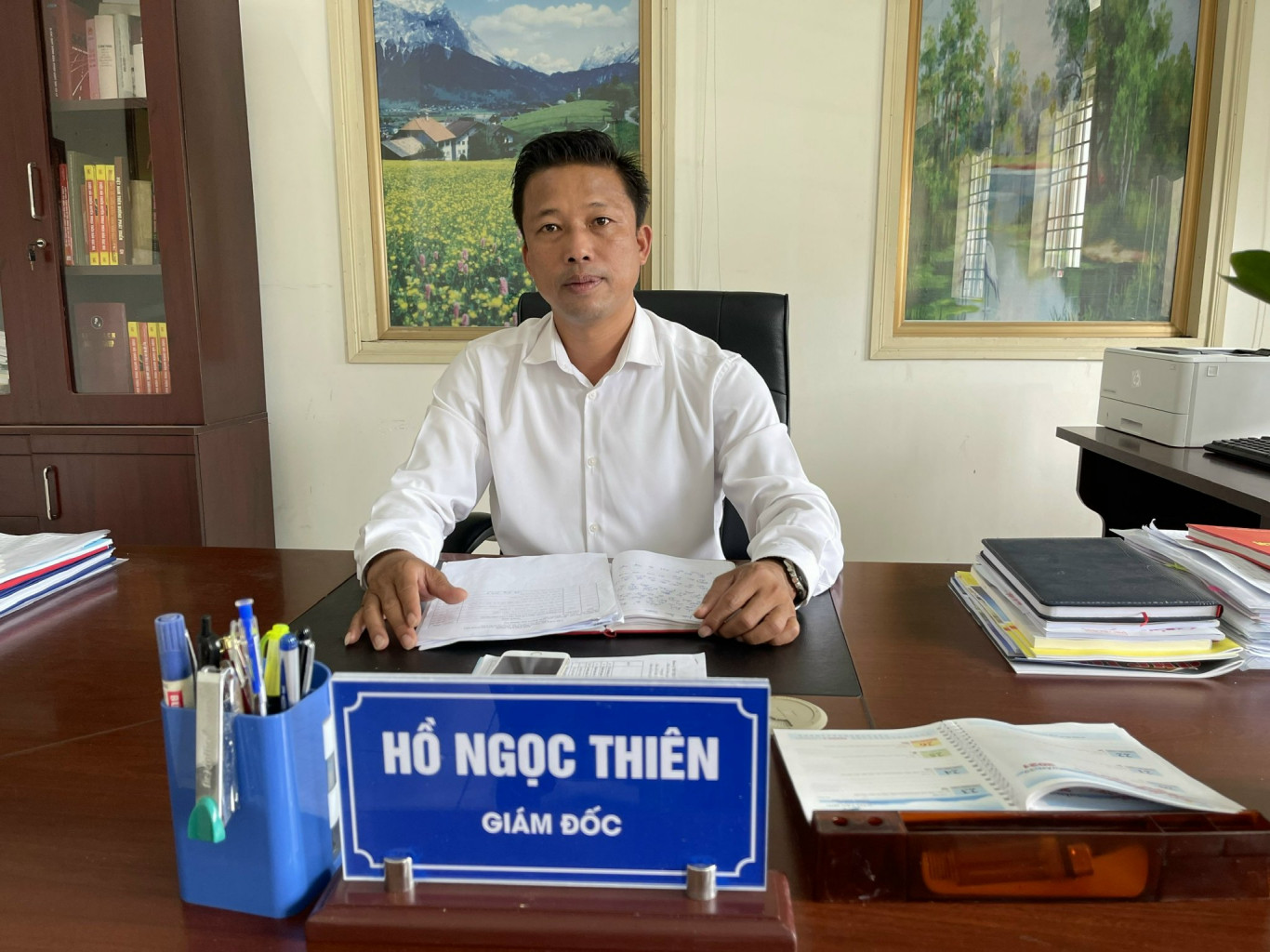 Ông Hồ Ngọc Thiên - Giám đốc Thư viện tỉnh Quảng Trị